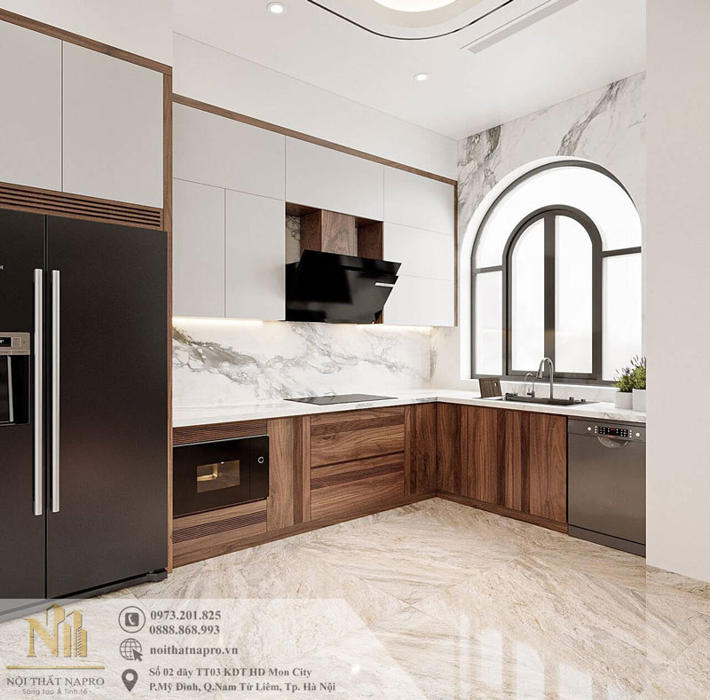 Tổng hợp mẫu tủ bếp chữ L đẹp, hiện đại, xu hướng mới nhất hiện nay
